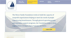 Desktop Screenshot of piercefamilyfoundation.org